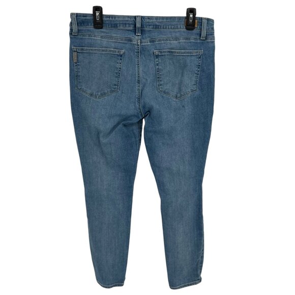 Paige Verdugo Ankle Ariza Destructed Jeans Distressed Blue Slim fit Size 32 - Picture 6 of 11